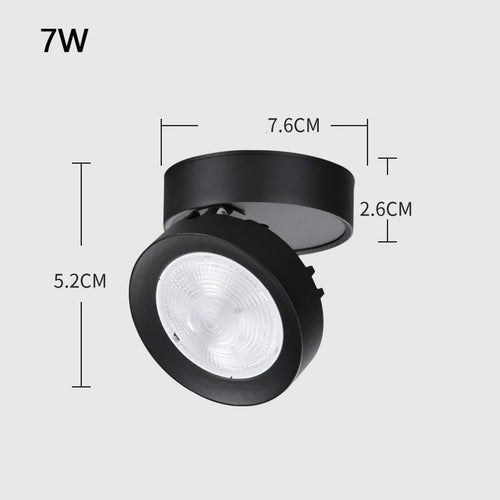 Faltbarer LED-Einbauspot aus Aluminium für Zuhause oder Büro - vue 8 sur 12