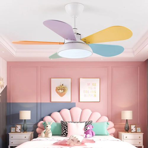 Moderner Deckenventilator LED mit Fernbedienung und Holz – Elegantes Design - vue 3 sur 8