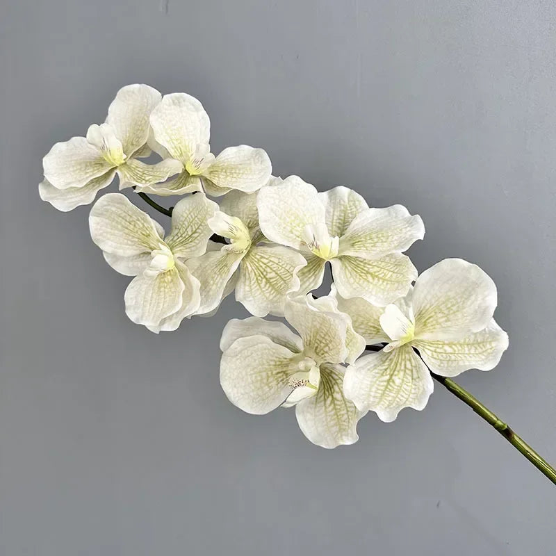 lot de 2 orchidées artificielles vanda pour décoration intérieure