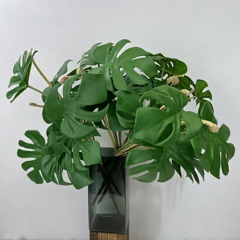 feuilles de tortue artificielles pour décoration intérieure plantes vertes