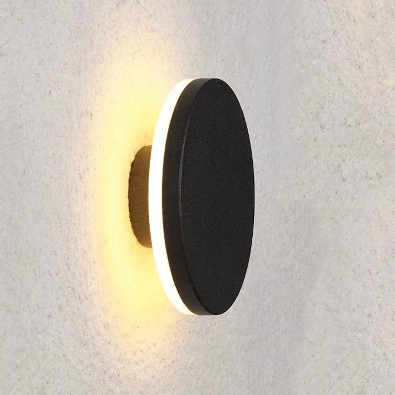 Wetterfeste LED-Außenwandleuchte Design für Garten und Garage - vue 8 sur 11