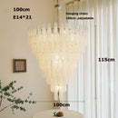 Pendelleuchte aus farbigem Glas mit dekorativem Blatt für ein stilvolles Interieur