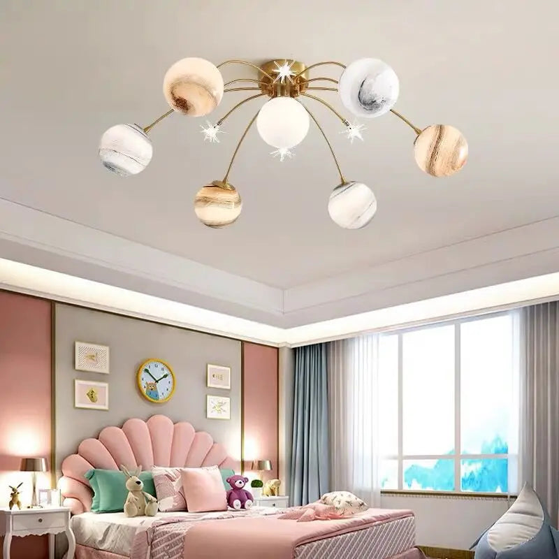 plafonnier étoile moderne décoratif pour une ambiance romantique - vue 5 sur 7