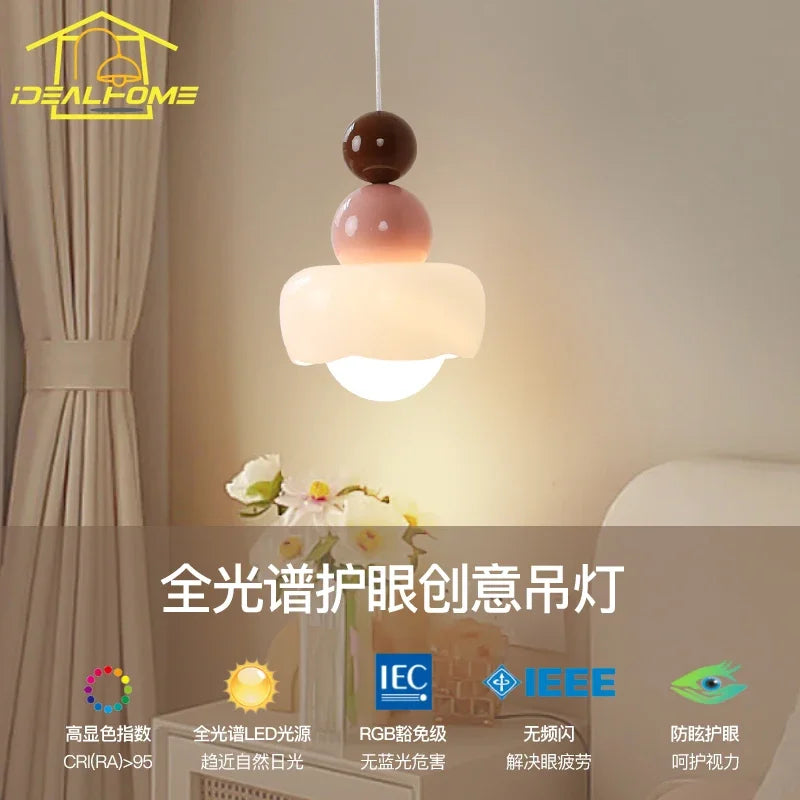 suspension design moderne en résine et verre pour intérieur enfant - vue 6 sur 9