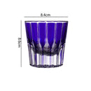 Verre whisky cocktail rayures verticales style moderne 200ml