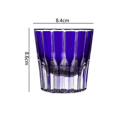 Verre whisky cocktail rayures verticales style moderne 200ml
