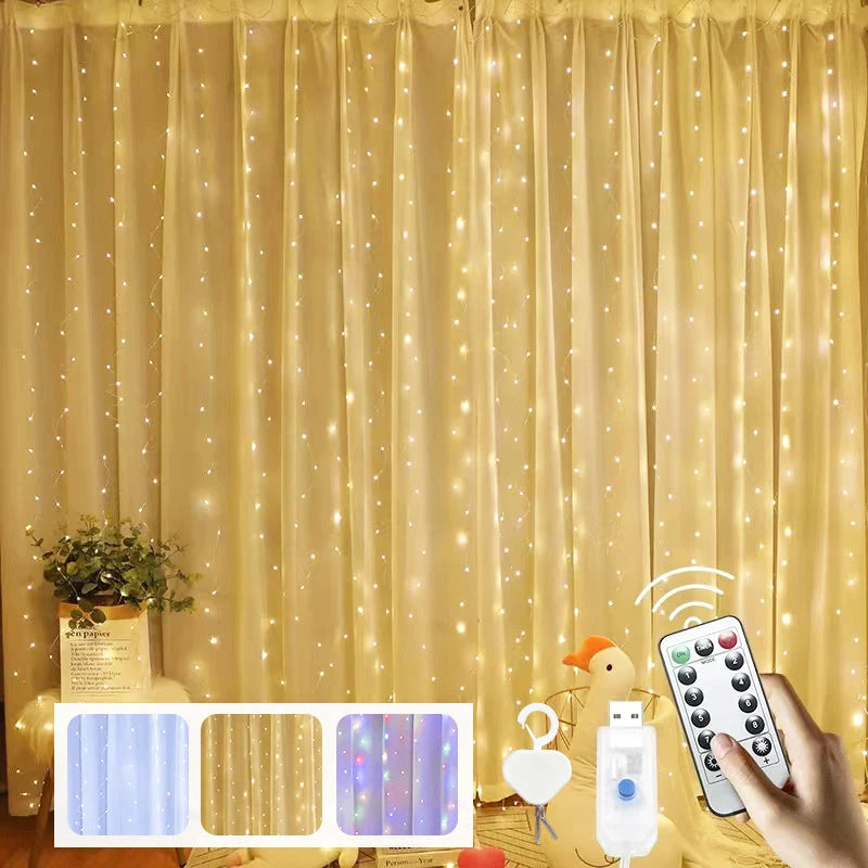 guirlande lumineuse à led pour décoration de festival et mariage - vue 2 sur 9