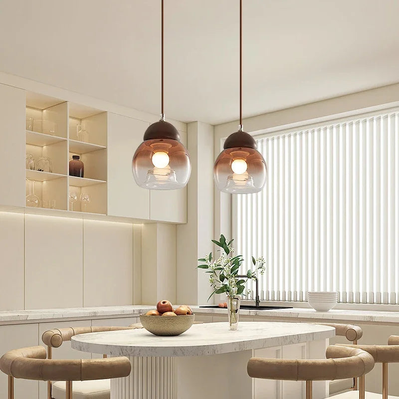 Retro Kronleuchter aus Glas für moderne Dekoration - vue 4 sur 8