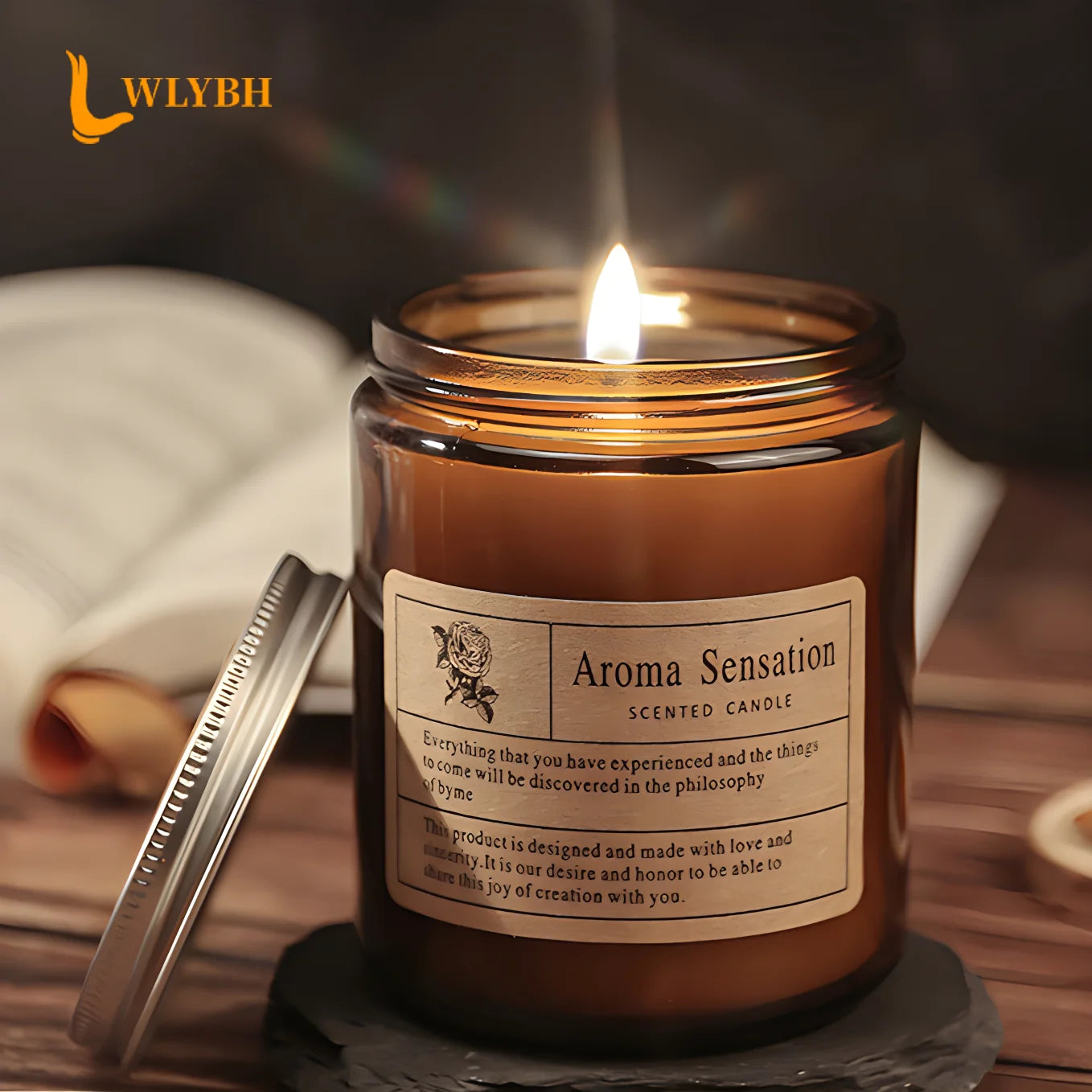 bougie parfumée en cire de soja pour mariage et fête - vue 2 sur 17