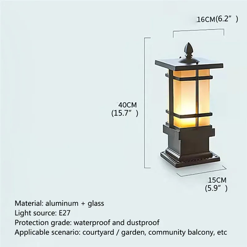 Moderne LED-Außenleuchte für Garten und Hof - vue 17 sur 47