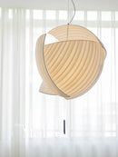 Moderner LED-Kronleuchter Wabi Sabi aus Stoff – Dekorative Beleuchtung