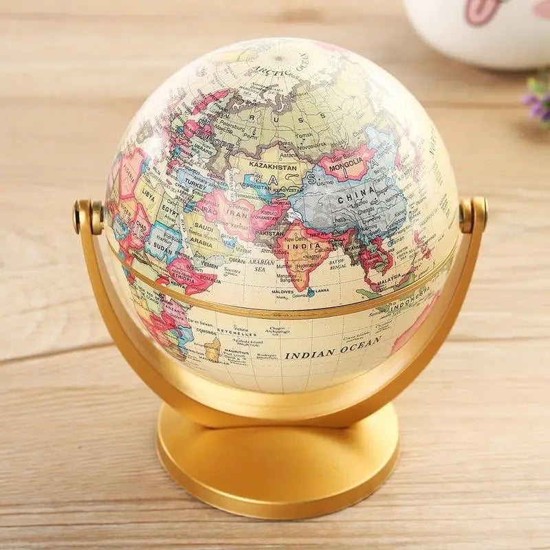 globe rétro 360 degrés carte du monde décoratif éducatif - vue 8 sur 7