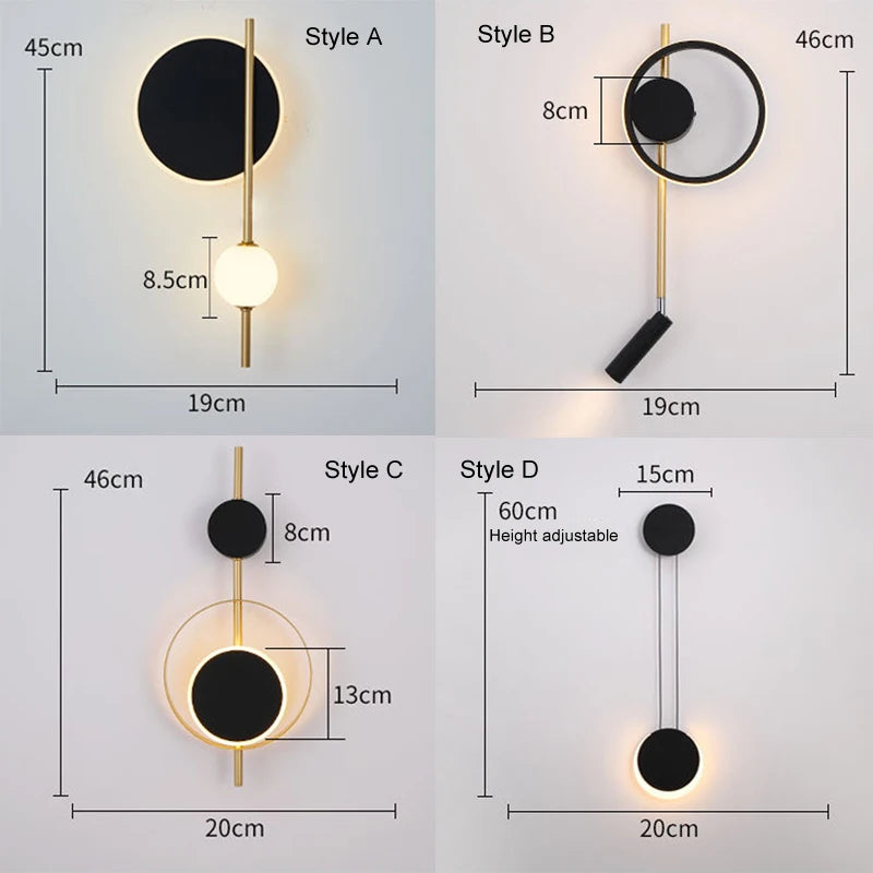 applique murale led moderne pour décoration intérieure - vue 7 sur 12