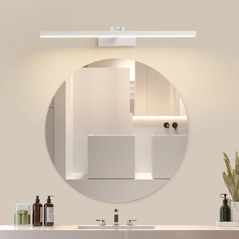 lampe de miroir nordique simple éclairage mural led anti-buée décoratif - vue 4 sur 8
