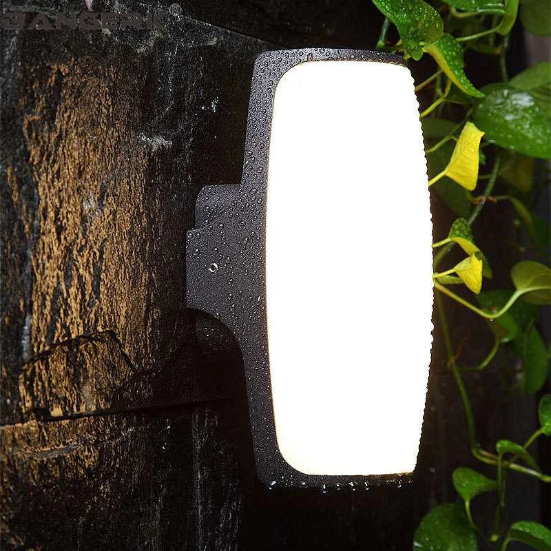 applique murale led étanche en aluminium pour jardin - vue 3 sur 15