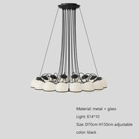 Minimalistischer Glas-Kronleuchter für elegante Inneneinrichtung