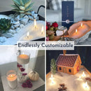 350Gwhite Snow Pearled-Candles with Wicks - Diy Candle Sand, Refillable Candl  DIY Send wick