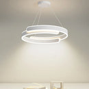 Moderner LED-Kronleuchter in Schwarz-Weiß für Wohnzimmer, Esszimmer und Küche