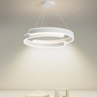 Moderner LED-Kronleuchter in Schwarz-Weiß für Wohnzimmer, Esszimmer und Küche