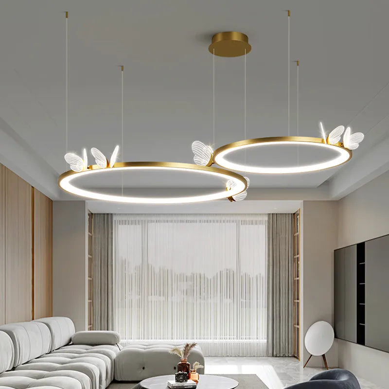 Design-Pendelleuchte aus Acryl für moderne luxuriöse Einrichtung - vue 3 sur 21