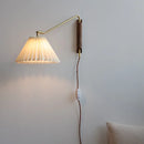 Wandleuchte aus Kupfer mit Schalter und drehbarer LED-Lampe