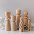 moule en silicone pour bougies aromatiques cylindriques fait main