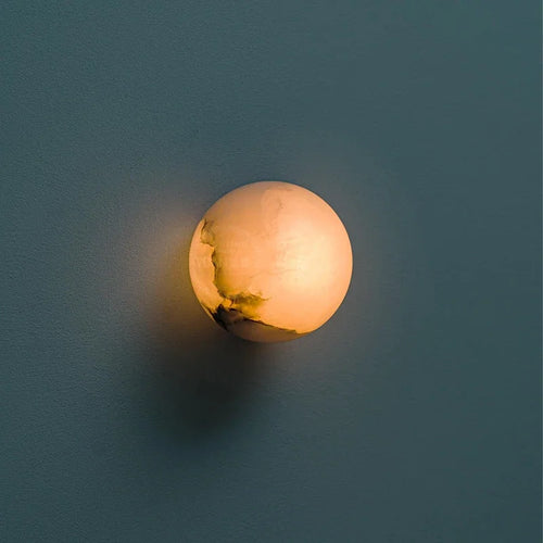 applique murale en marbre naturel style nordique minimaliste luxe