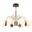 Walnut Wood chandelier lights, Wabi-sabi Modern style, Living Room lighting for Bedroom, Bedside, Living, Dining Room, Showcase