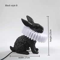 lampe de bureau lapin adorable à led pour enfants