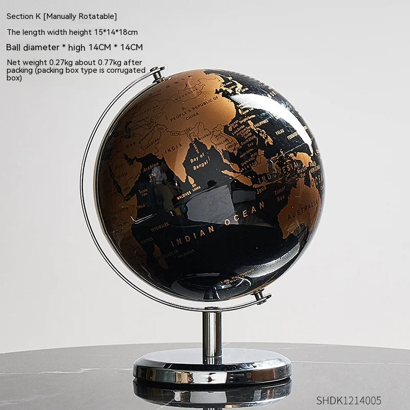 artisanat moderne globe décoratif pour bureau et salon - vue 12 sur 16