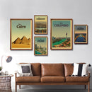 affiche vintage de voyage pour passionnés de tourisme