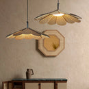 Pendelleuchte aus koreanischem Holz in Blütenform für ein elegantes Interieur