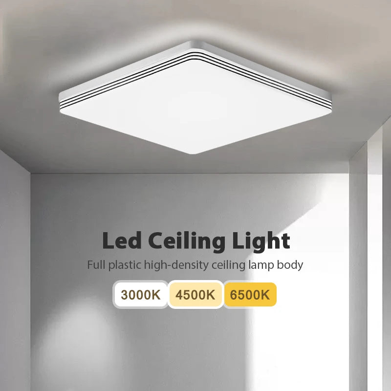 plafonnier led moderne carré ou rond pour lustre - vue 2 sur 11