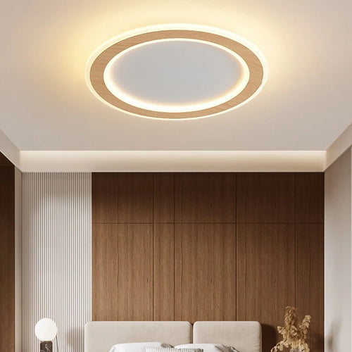 LED-Deckenleuchte aus Massivholz im modernen nordischen Design - vue 2 sur 12