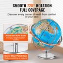 VEVOR Educational Globe 10in/254mm Interactive AR World Globe LED Night Lighting,  AR APP Compatible with Android or iOS Devices