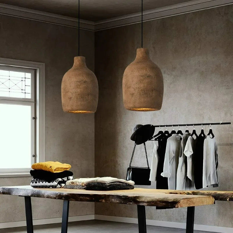 Lustre Wabi-sabi nordique simple moderne - vue 5 sur 16