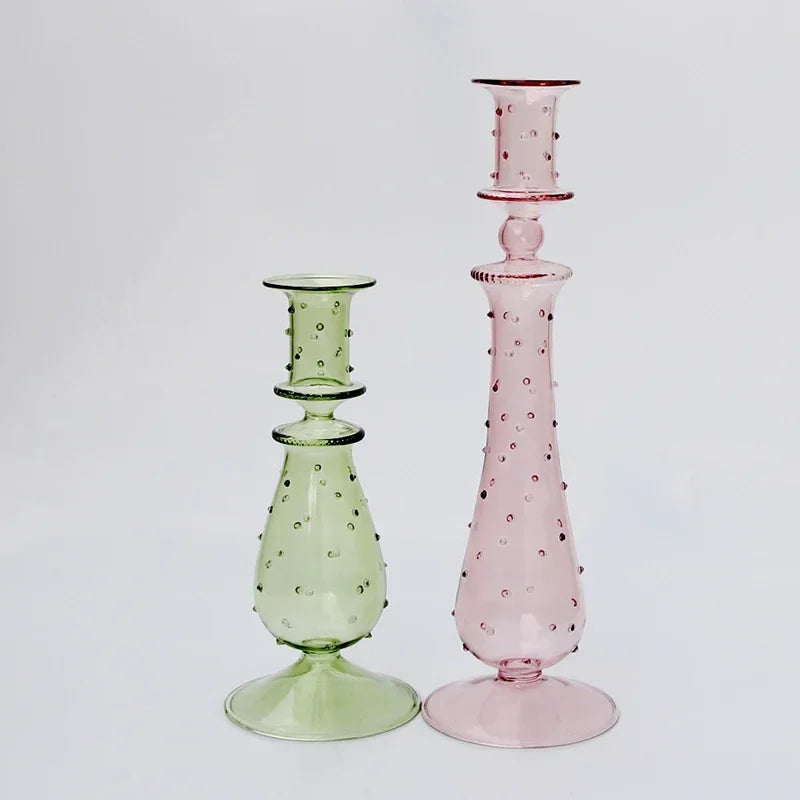 bougeoir en verre pour décoration de mariage et centre de table - vue 5 sur 11