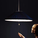 Art Design Plissierte Pendelleuchte aus Stoff in Schirmform LED für Schlafzimmer, Wohnzimmer und Esszimmer