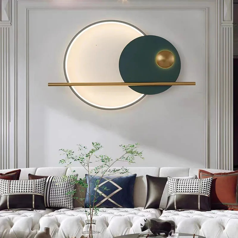 applique murale led minimaliste avec anneau pour restaurant - vue 4 sur 15