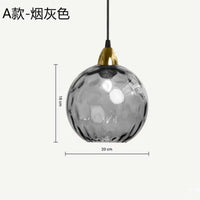 Kronleuchter aus farbigem Glas mit Wasserstruktur nordisches Design modern
