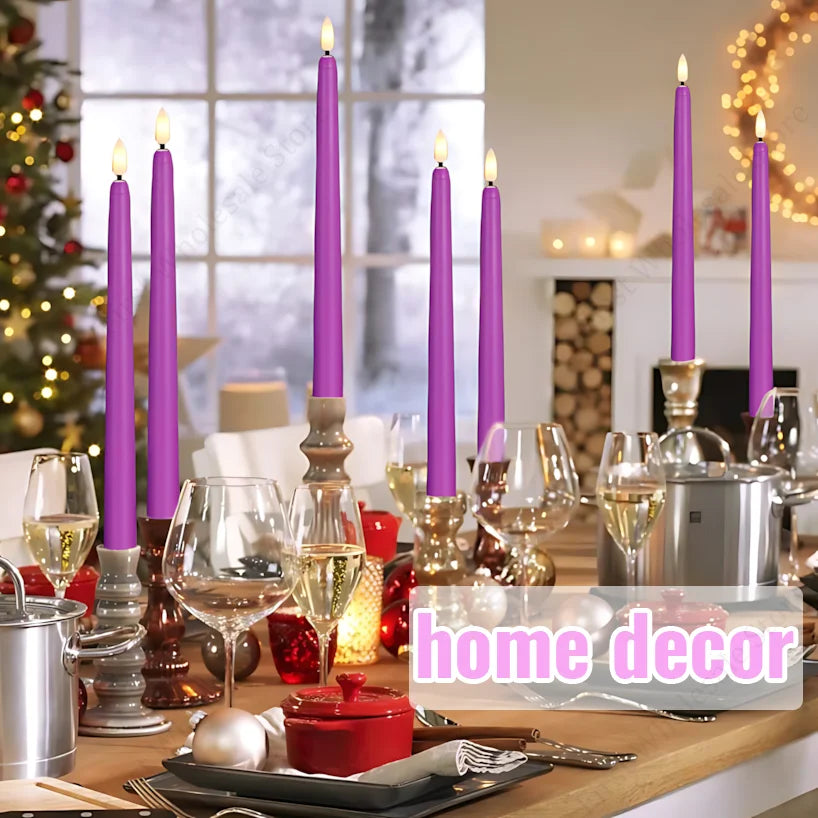 lot de 4 à 72 bougies LED scintillantes sans flamme avec télécommande - vue 4 sur 14