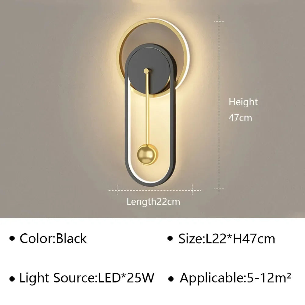 Moderne LED-Wandleuchte für elegante Innendekoration