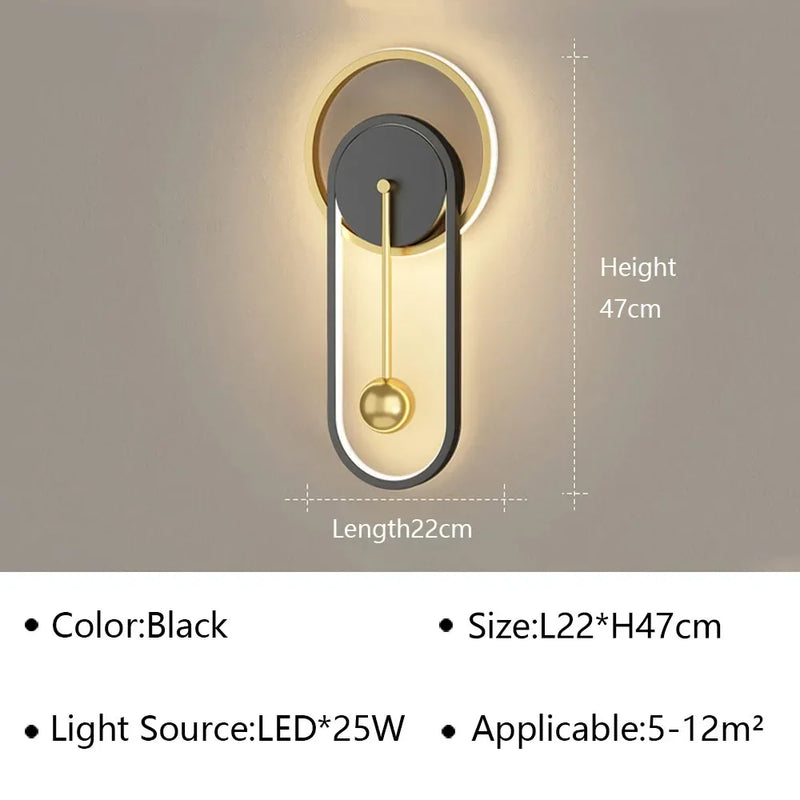 applique murale moderne à led pour décoration intérieure élégante