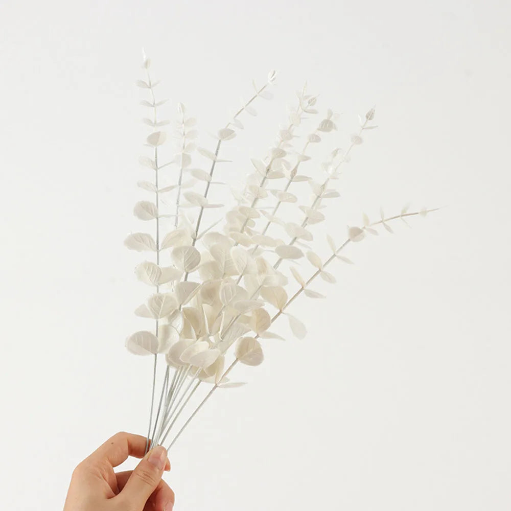 lot de 5 branches d eucalyptus artificielles pour décoration florale - vue 12 sur 12