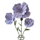 décoration mariage ensemble fleurs artificielles pavot géant pour scène