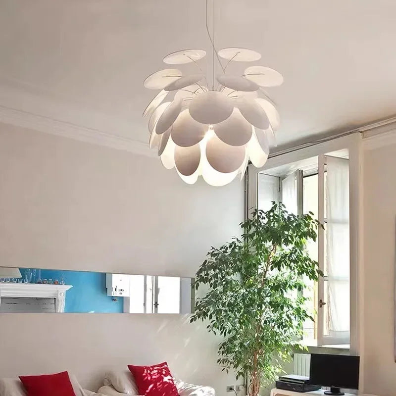 lustre moderne en verre forme pomme de pin pour décoration intérieure - vue 5 sur 9