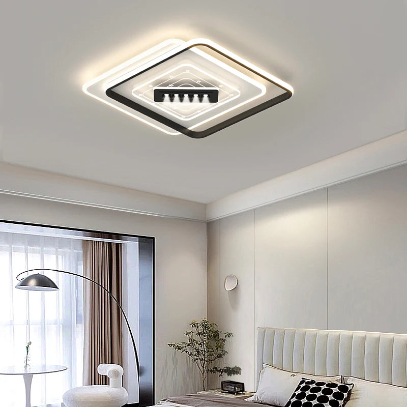 plafonnier led nordique pour intérieur et ambiance chaleureuse - vue 6 sur 14