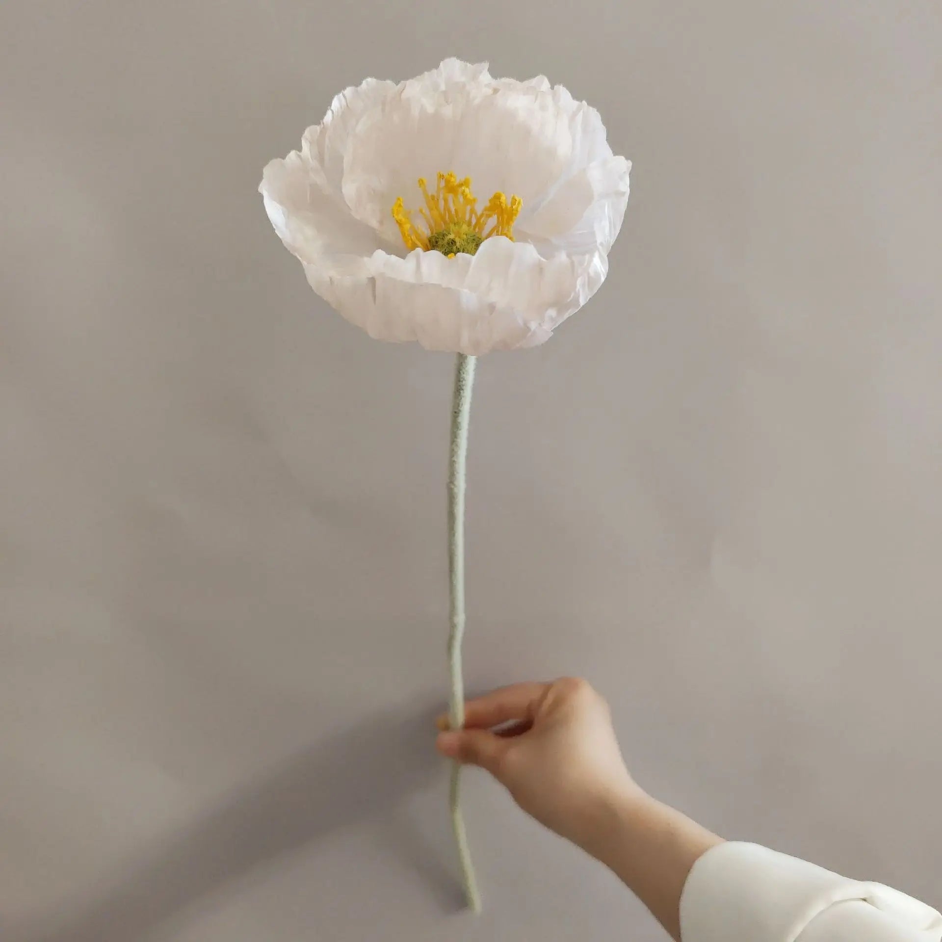 branche de fleurs artificielles pavot pour décoration et bricolage - vue 8 sur 10