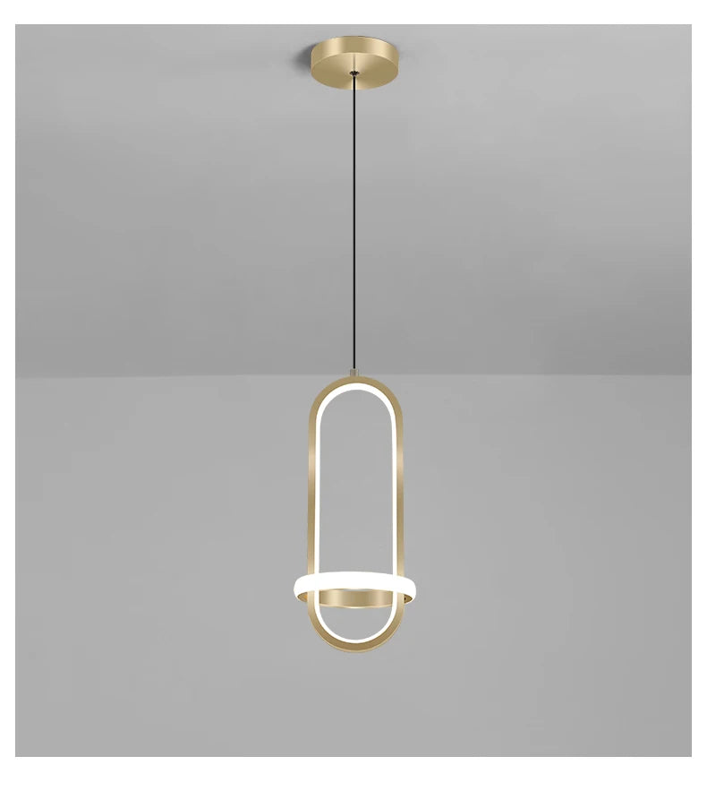 lustre moderne avec éclairage led décor intérieur