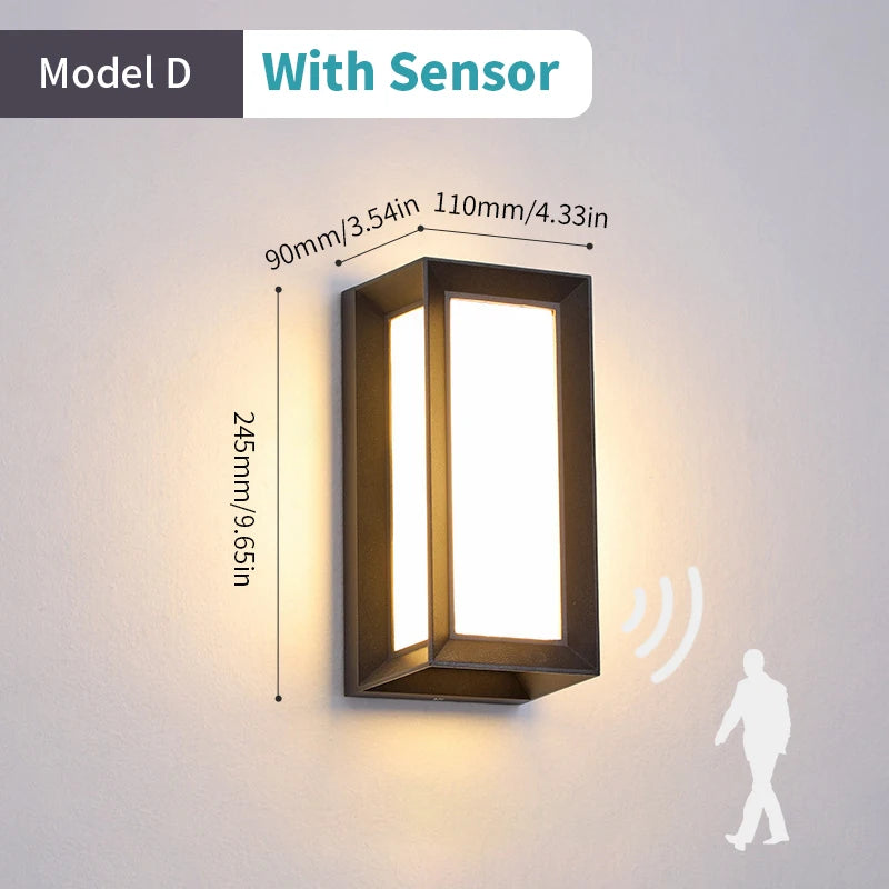 LED-Außenwandleuchte mit automatischem Bewegungssensor - vue 14 sur 20